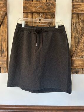 Lululemon Start Anew Skirt Dark Heathered Gray Women’s Size 12 High Rise